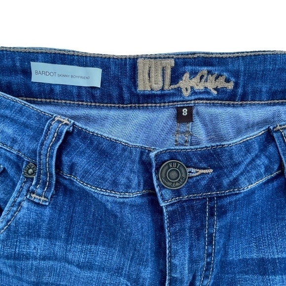 KUT FROM THE KLOTH  JEANS SIZE 8   SKINNY BOYFRIEND BLUE - Picture 8 of 10